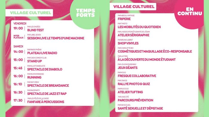Programme Festival Les Ondées Caen IUT GON